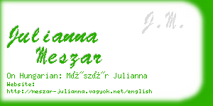 julianna meszar business card